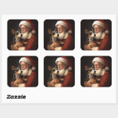 ラットテリアウィズサンタクロースフェスティバルクリスマス スクエアシール (シート)