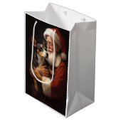 ラットテリアウィズサンタクロースフェスティバルクリスマス ミディアムペーパーバッグ (正面アングル)