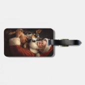 ラットテリアウィズサンタクロースフェスティバルクリスマス ラゲッジタグ (裏面横)