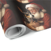 ラットテリアウィズサンタクロースフェスティバルクリスマス ラッピングペーパー (ロールコーナー)