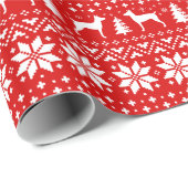 ラットテリアシルエットドッグズクリスマスホリデー ラッピングペーパー (ロールコーナー)