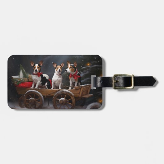 ラットテリアスノイそりクリスマスデコール ラゲッジタグ (正面横)