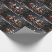 ラットテリアスノイそりクリスマスデコール ラッピングペーパー (角)