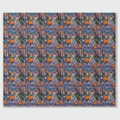 ラットテリアトリックまたはトリートハロウィーンコスチューム ラッピングペーパー (フラット)