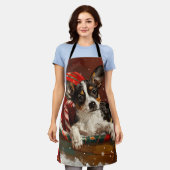 ラットテリアドッグクリスマスフェスティバル エプロン (着用した状態)