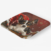 ラットテリアドッグクリスマスフェスティバル ペーパープレート (傾斜あり)