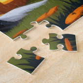 ラットテリアドッグスパンプキンハロウィンおもしろい ジグソーパズル (側面)