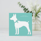 ラットテリアドッグパピー サンキューカード (スタンド正面)