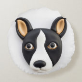 ラットテリアドッグ3D インスパイア ラウンドクッション (裏面)