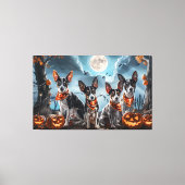 ラットテリアハロウィン不気味 キャンバスプリント (正面)