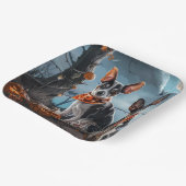 ラットテリアハロウィン不気味 ペーパープレート (傾斜あり)