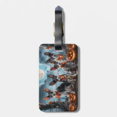 ラットテリアハロウィン不気味 ラゲッジタグ (裏面縦)