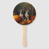 ラットテリアパピー秋デライトカボチャ ハンドファン (裏面)