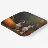 ラットテリアパピー秋デライトカボチャ ペーパープレート (傾斜あり)