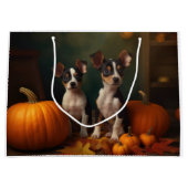 ラットテリアパピー秋デライトカボチャ ラージペーパーバッグ (正面)