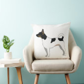 ラットテリアベーシック品種シルエットデザイン クッション (椅子)