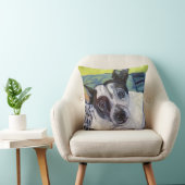 ラットテリアペットポートレートの枕 クッション (椅子)