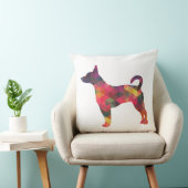 ラットテリア幾何カラフルパターンシルエット クッション (椅子)