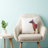 ラットテリア幾何カラフルパターンシルエット クッション (椅子)