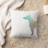 ラットテリア幾何カラフルパターンシルエット クッション (ブランケット)