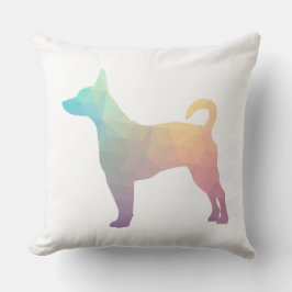 ラットテリア幾何カラフルパターンシルエット クッション