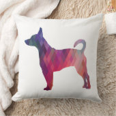 ラットテリア幾何カラフルパターンシルエット クッション (ブランケット)