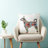 ラットテリア幾何カラフルパターンシルエット クッション (椅子)