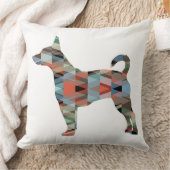 ラットテリア幾何カラフルパターンシルエット クッション (ブランケット)