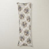 ラットテリア絵を描ズトリカラーオリジナルドッグアート ボディピロー (正面縦)