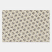 ラットテリア絵を描ズトリカラーオリジナルドッグアート ラッピングペーパーシート (正面)