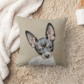 ラットテリア絵画ズ – かわいいオリジナルドッグアート クッション (ブランケット)