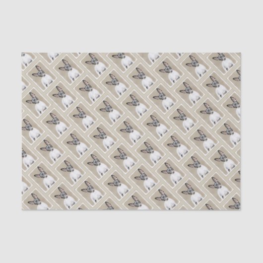 ラットテリア絵画ズ – かわいいオリジナルドッグアート 薄葉紙 (正面)