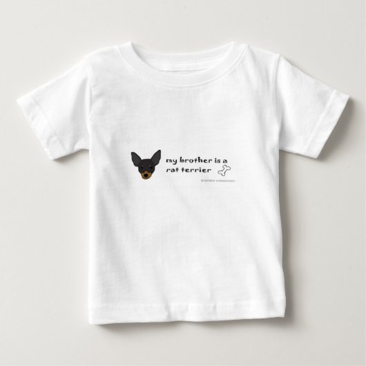 ラットテリア - 他の犬種 ベビーTシャツ (正面)