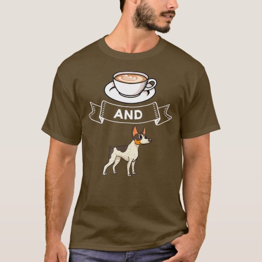 ラットテリア 犬の子犬 オーナー ラバー Tシャツ (正面)