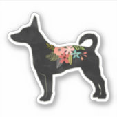 ラットテリアCNドッグボホシルエット シール (正面)