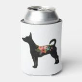 ラットテリアCNドッグボホシルエット 缶クーラー (缶正面)