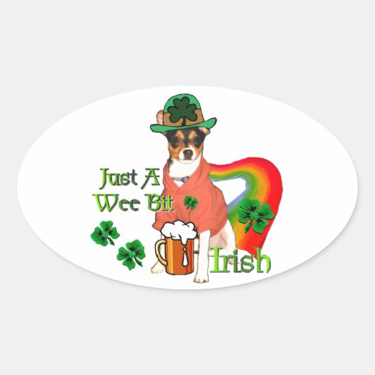 ラットテリアSt patricks 楕円形シール (正面)
