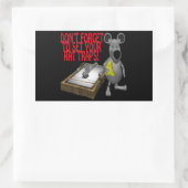 ラットトラップ 長方形シール (バッグ)