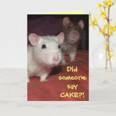 ラットトーキンググリーティングカード カード (黄色い花)