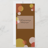 ラットパック ご招待 - ブラウン 招待状 (裏面)