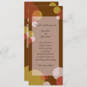 ラットパック ご招待 - ブラウン 招待状 (正面/裏面)