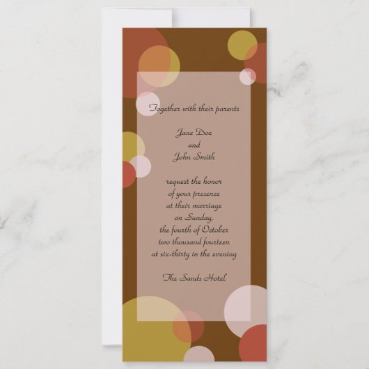 ラットパック ご招待 - ブラウン 招待状 (正面)