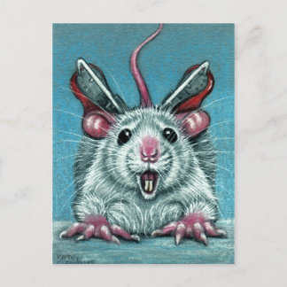 ラットフェルトアイススケートで滑る葉書 ポストカード