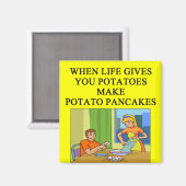ラットポテトパンケーキジョーク マグネット (正面/裏面)