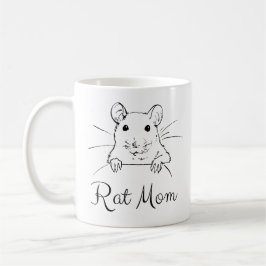 ラットママママグ – かわいいペットラットマグ – Rat Mom Gift コーヒーマグカップ