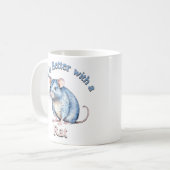 ラットラバーペットオーナーコーヒーラバーティーラバーギフト コーヒーマグカップ (正面左)