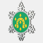 ラットランド国旗 スノーフレークピューターオーナメント (右)