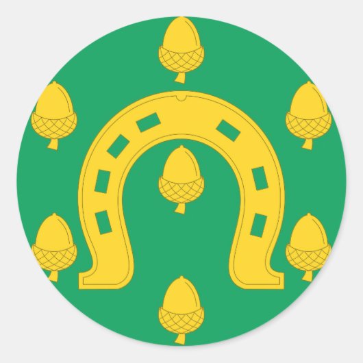 ラットランド州旗イングランド国のシンボル ラウンドシール (正面)