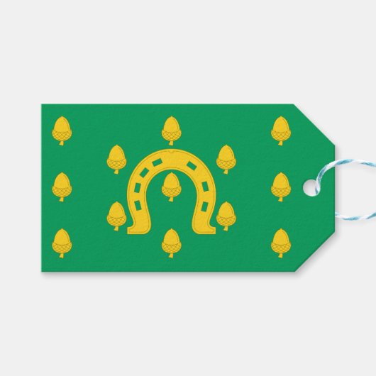 ラットランド州旗（イギリス郡） ギフトタグ (正面(横))