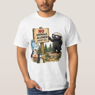ラットル獣キャンプデザイン立ち入り禁止 Tシャツ